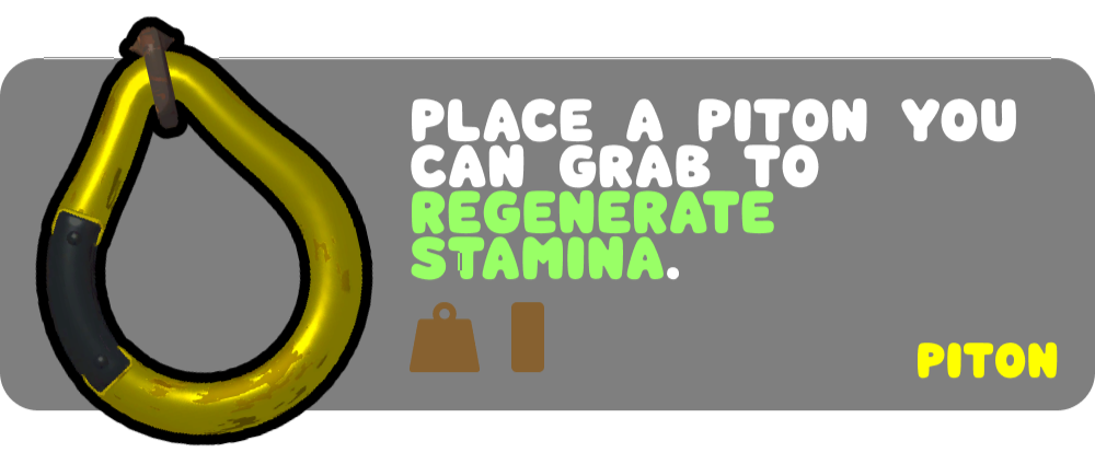 PEAK Piton Climbing Item