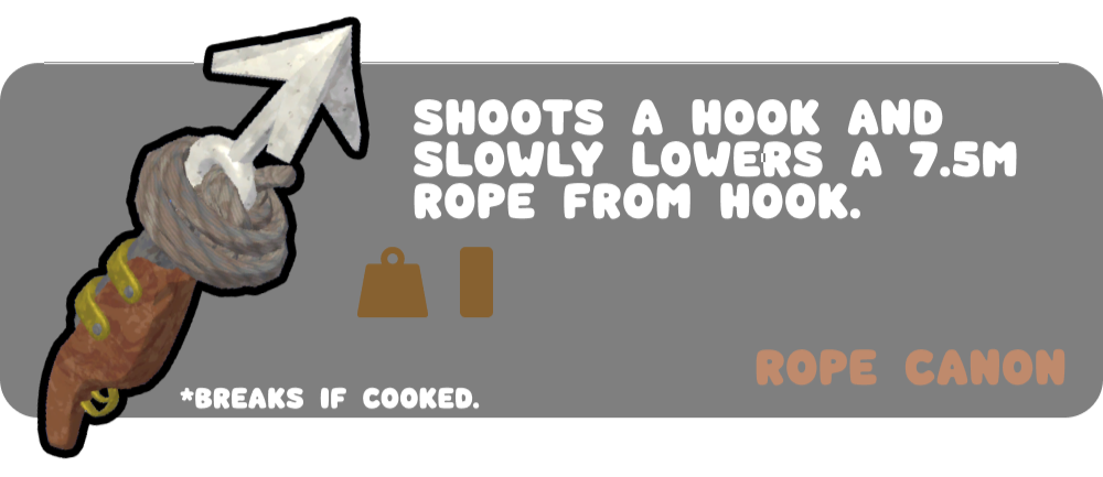 PEAK Rope Canon Climbing Item