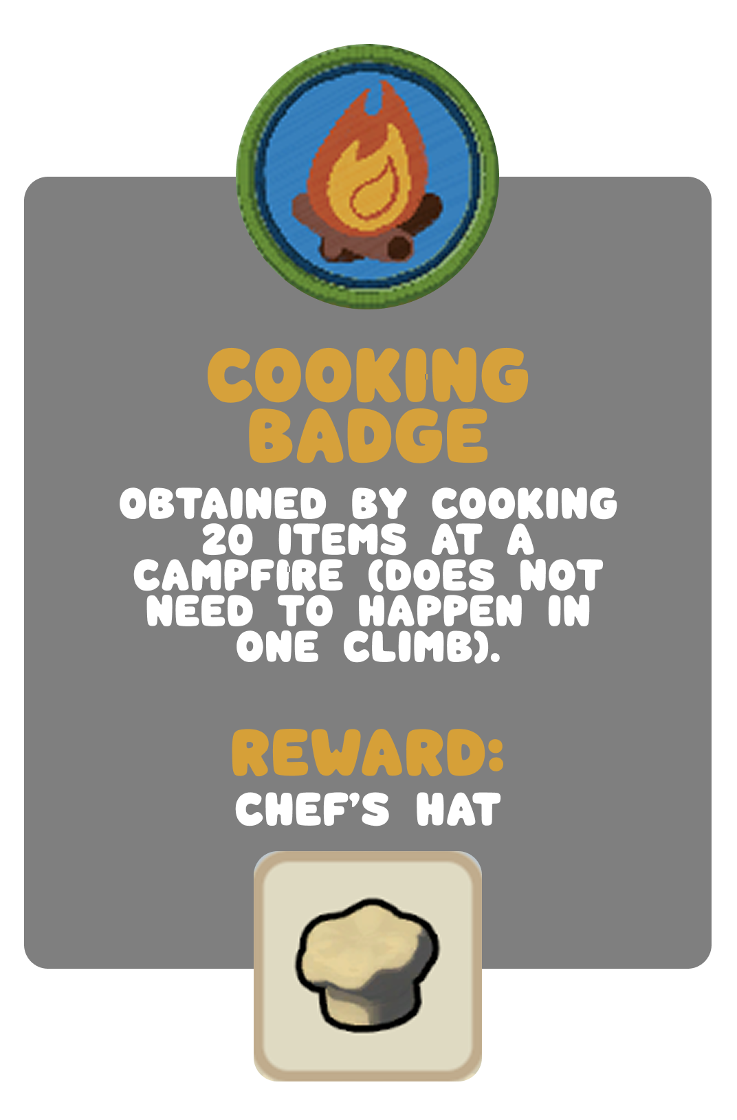 The Cooking Badge