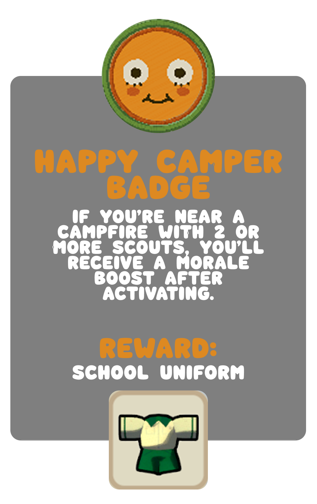 The Happy Camper Badge