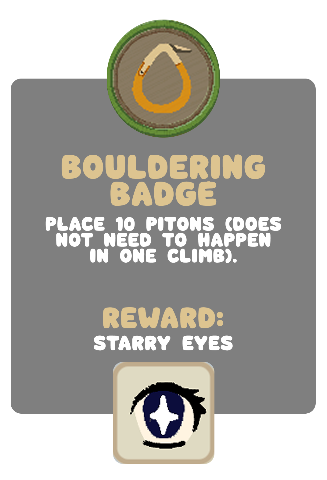 The Bouldering Badge