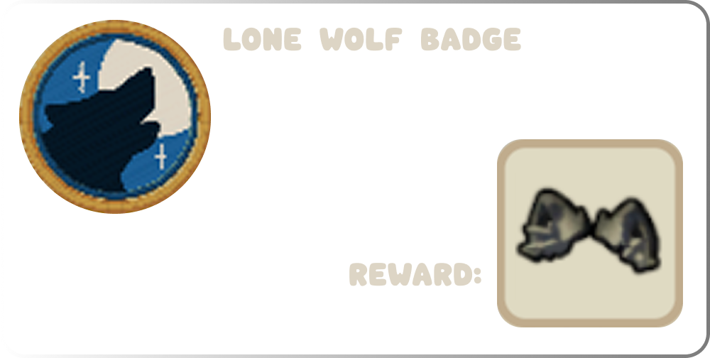 PEAK Lone Wolf Badge