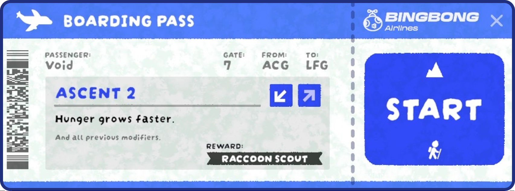 PEAK Ascent 2 Boarding Pass